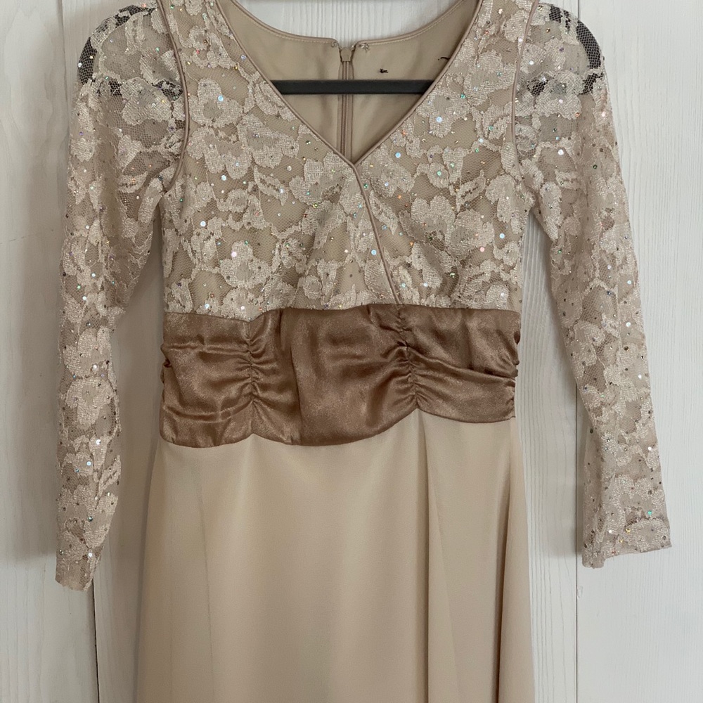 Elegant Evening Dress - Off White | Cream - sz XS